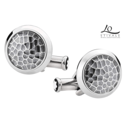Montblanc 124207 gemelli uomo Montblanc 124207 gemelli cufflinks rotondi in acciaio